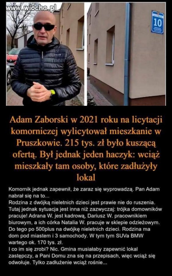 Czy to jeszcze patologia, czy zwykłe cwaniactwo 