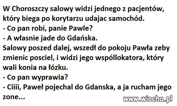 Dyziak i żona kolegi.