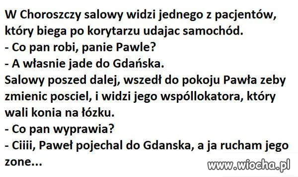 Dyziak i żona kolegi.