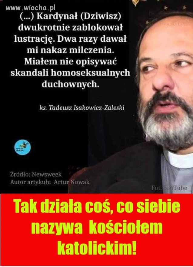 Tak działa coś co siebie nazywa kościołem katolickim!