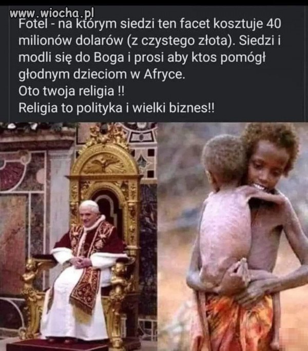 Wy pomagajcie biednym 