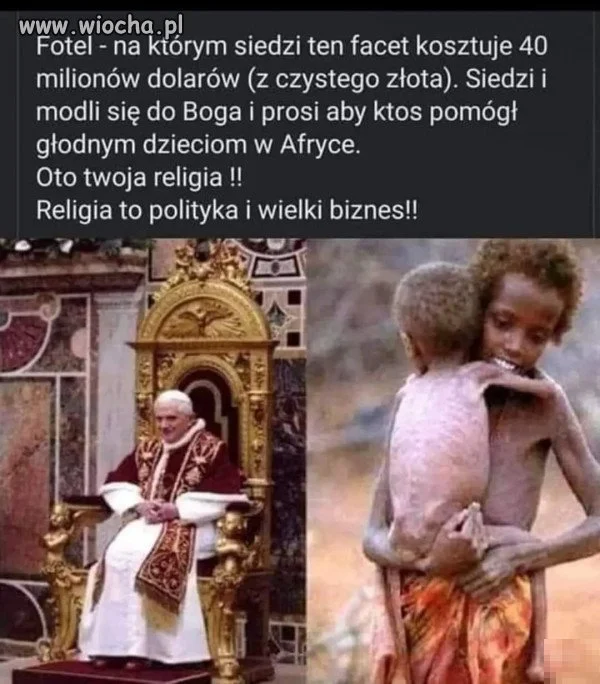 Wy pomagajcie biednym 