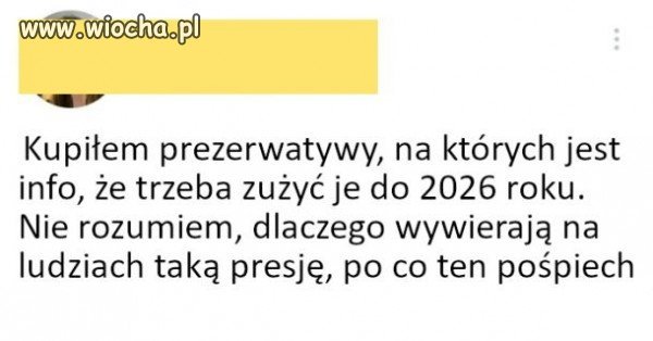 Też nie lubię pośpiechu. 