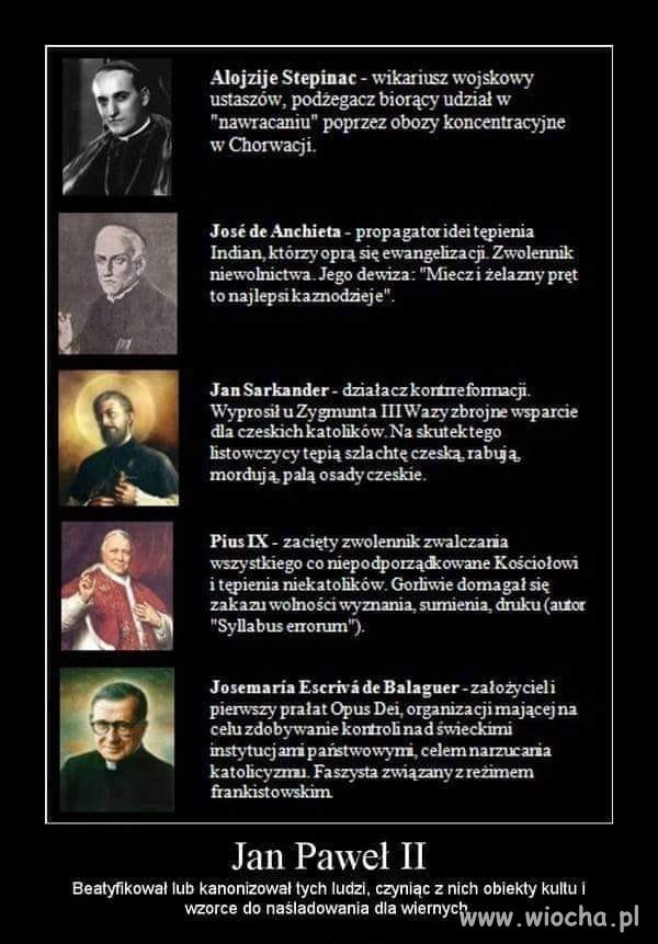 Dla Wojtyły nic nie było ważne oprócz chwały kk,