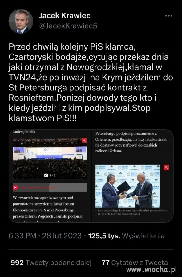 I znów pisowska k.u.r.w.a złapana na kłamstwie 
