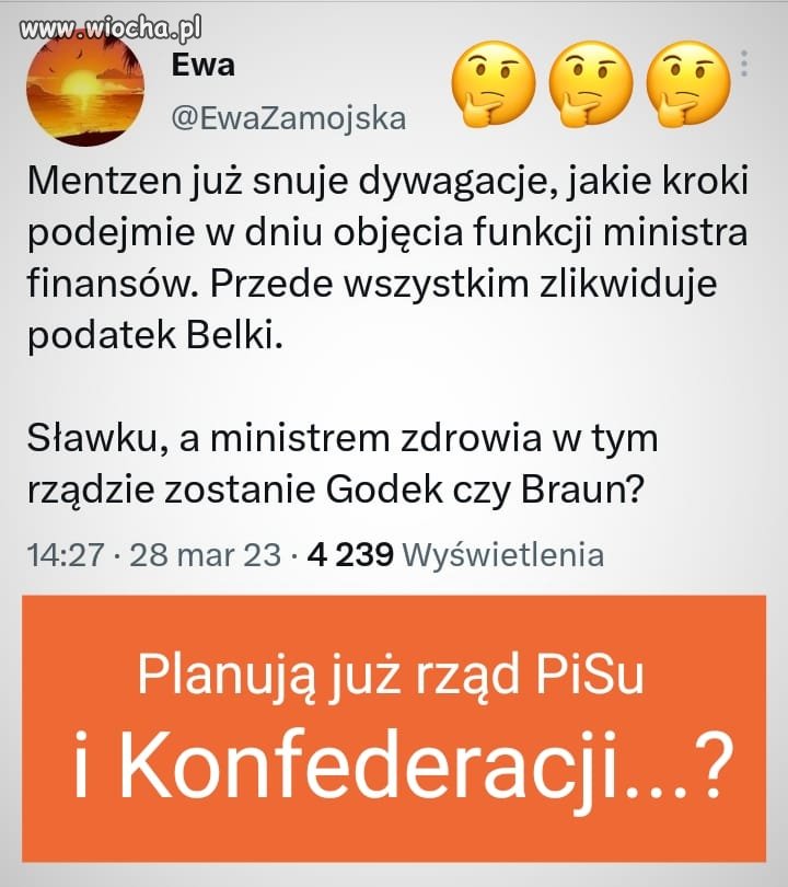 Godek na min. zdrowia, a Braun na min. spraw 