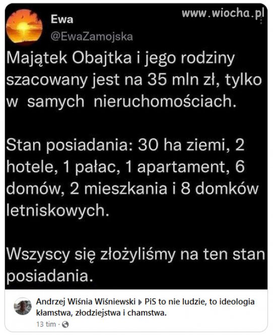 Jak to mówią: Pierwszy milion, trzeba ukraść bezkarnie...