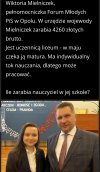 Licealistka z PiS zarabia więcej niż nauczyciel