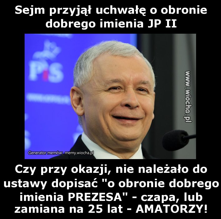 Sejm przyjął uchwałę o obronie dobrego imienia JP