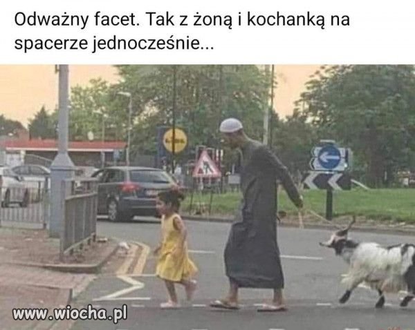 Odważny facet.