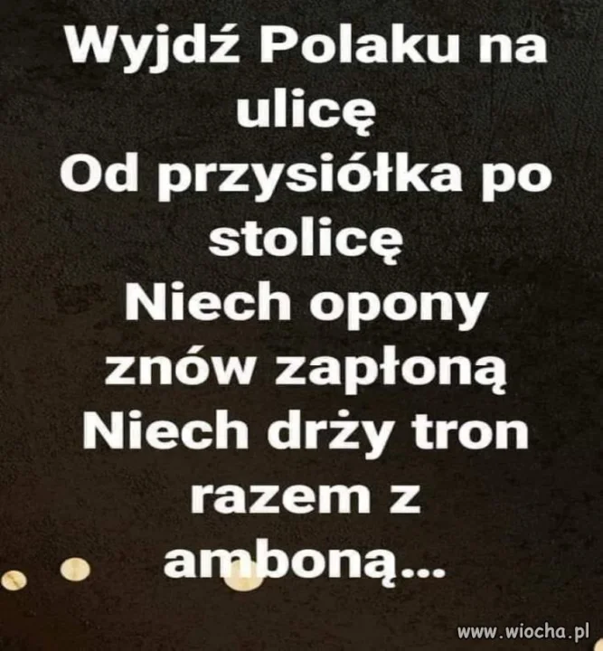 Tron może i zadrży, ale ambona przenigdy. 