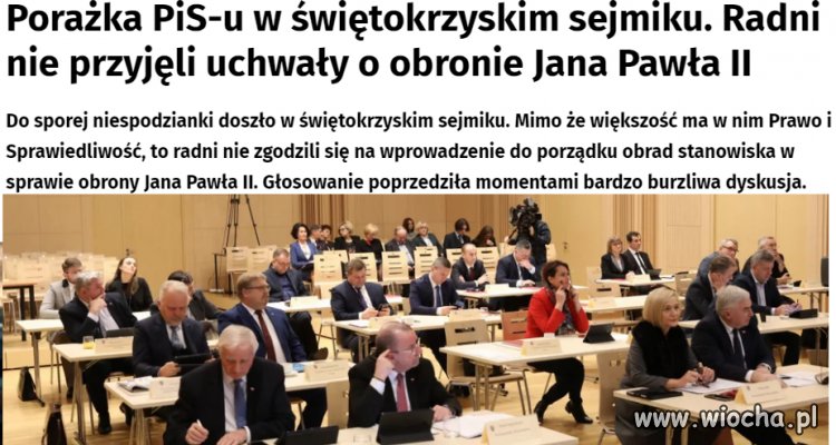 Tam nie chcieli trzymać fotek wojtyły