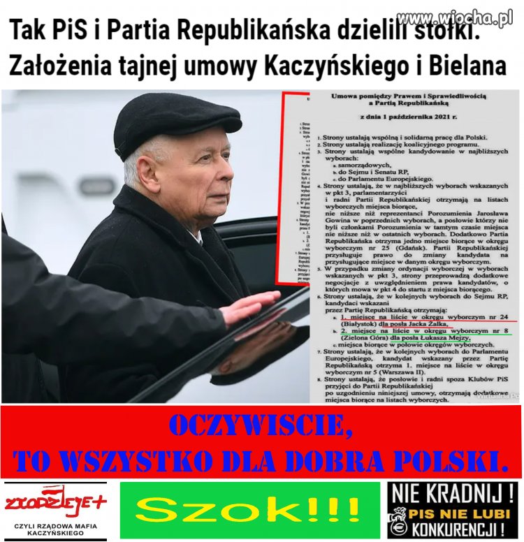 Tak Bielan i Kaczyński podzielili Polskę