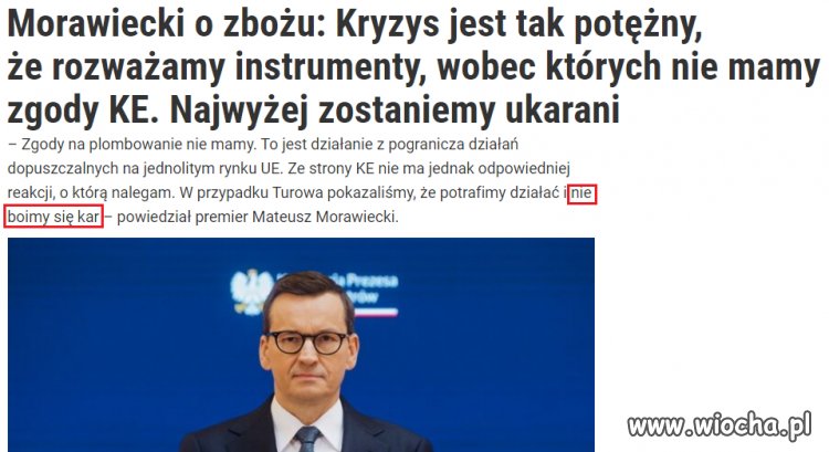 Pis boi się o głosy rolników a nie kary