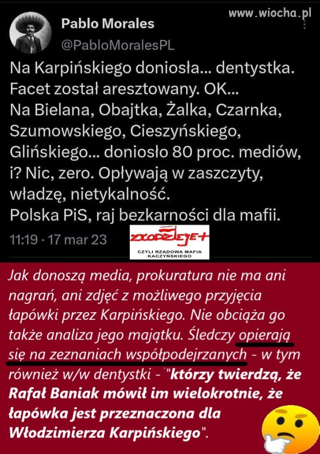 Gdy mafia rządzi to i mafia jest bezkarna