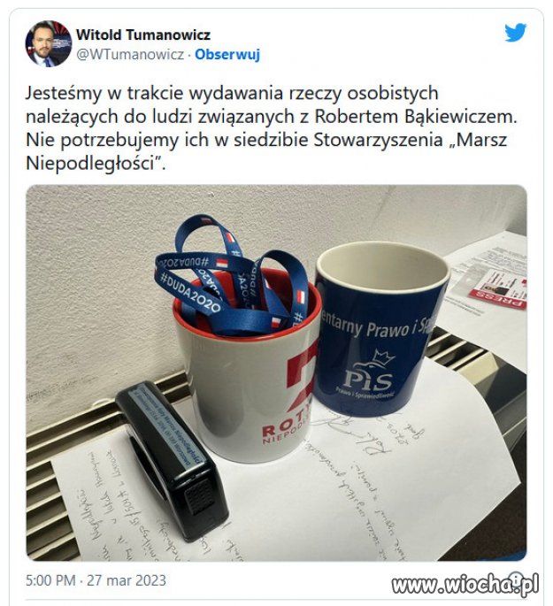 Jaskiniowiec Kaczyńskiego trafił na bruk.