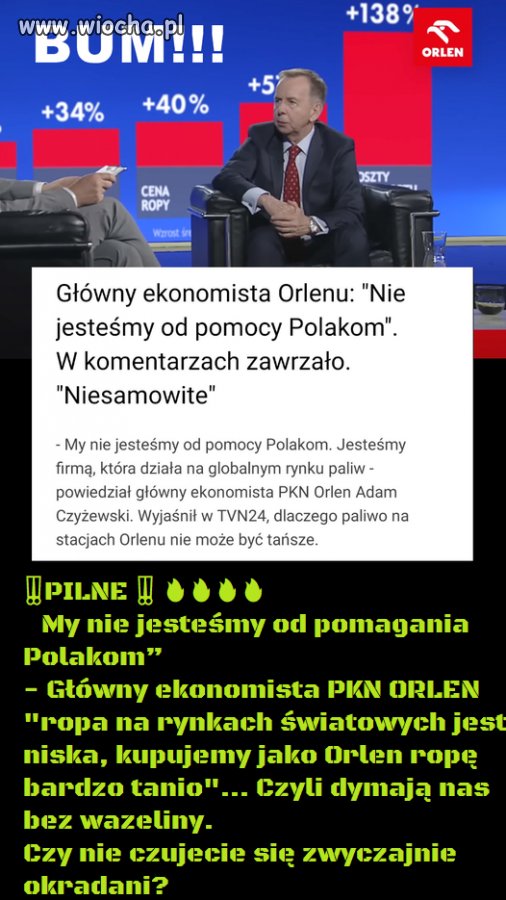 Orlen i dymanie Polaków
