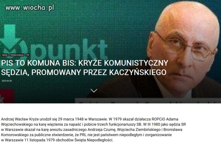 To stare komuchy PRL, teraz katole JPII...w PiSie!