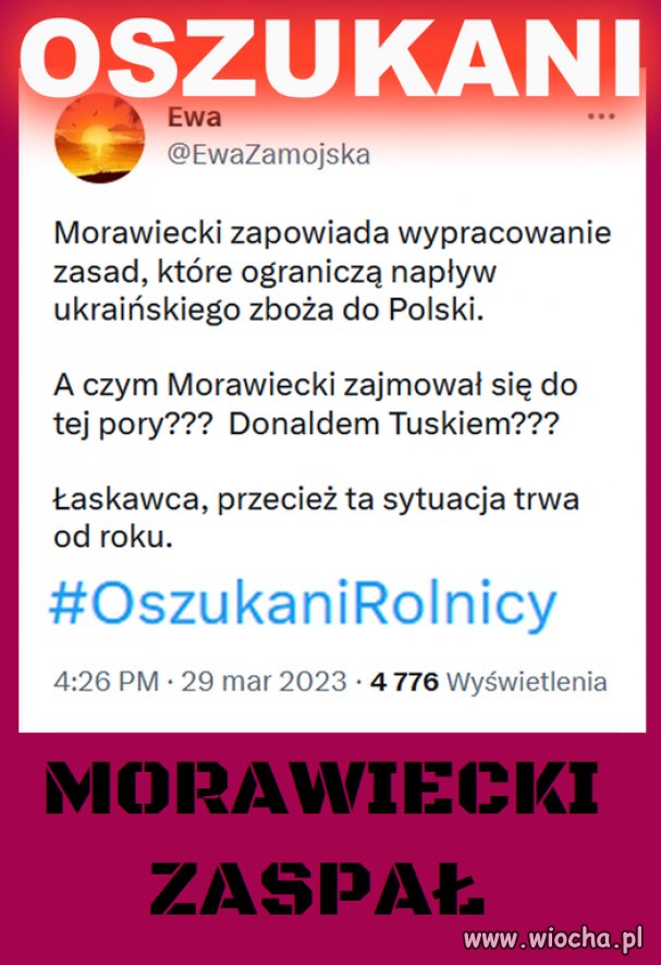 Pinokio dopiero teraz żeś się obudził?
