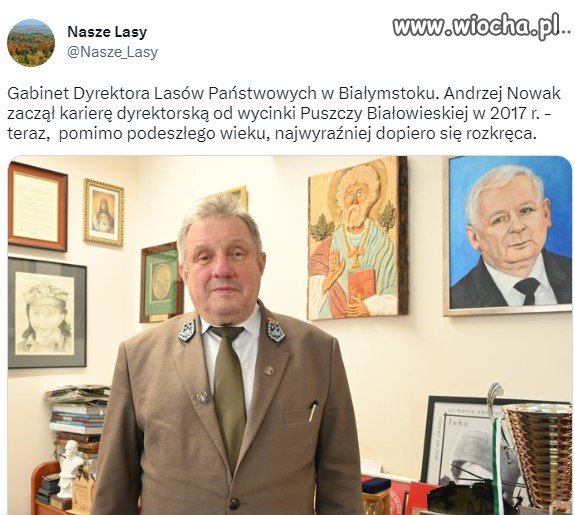 Gabinet Dyrektora Lasów Państwowych w Białymstoku.