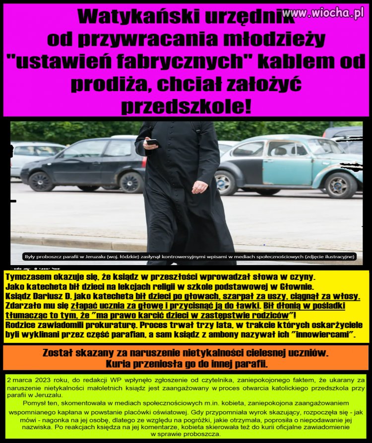 Ksiądz od przywracania młodzieży ''ustawień fabrycznych'' 