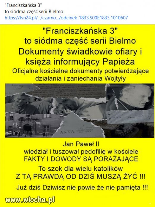 Jan Paweł II już nie taki święty.