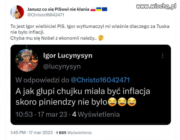 Zaczynam wierzyć w wygraną pis.   