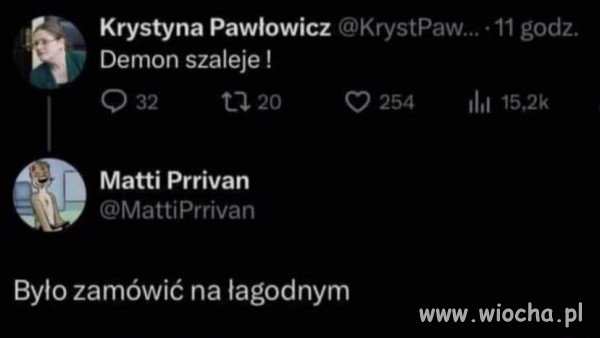 Panna Krystyna ma ból Dudy.