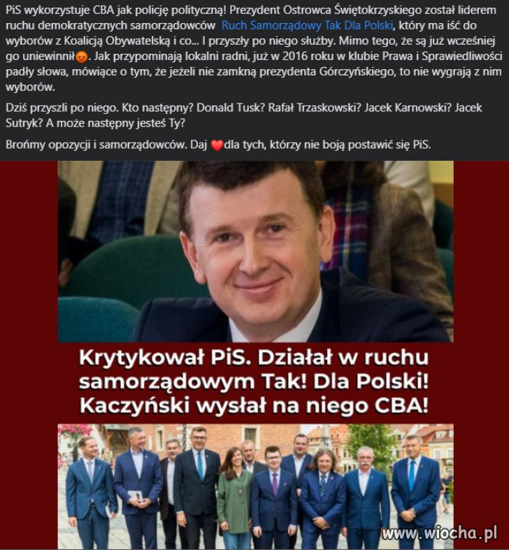 CBA to prywatna milicja kaczego Jarka