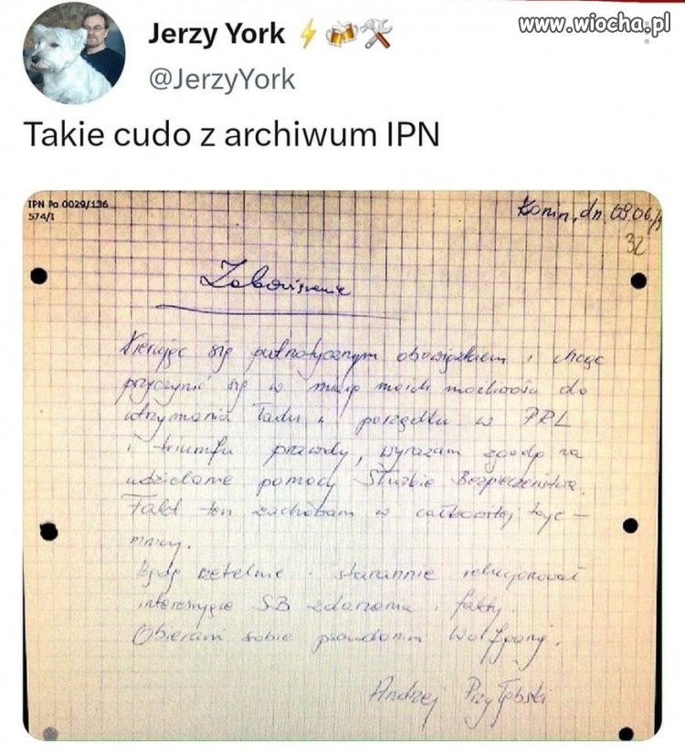 On pracował wtedy dla pisu,