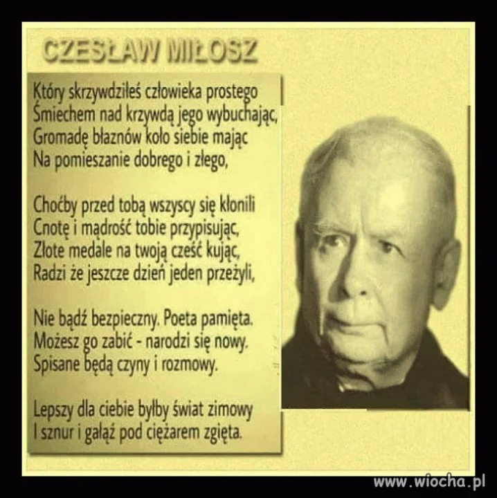 Czesław Miłosz na dziś
