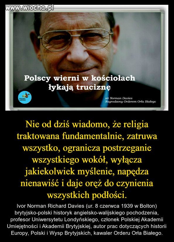 W imię wiary i świętości, można czynić wszelkie podłości!