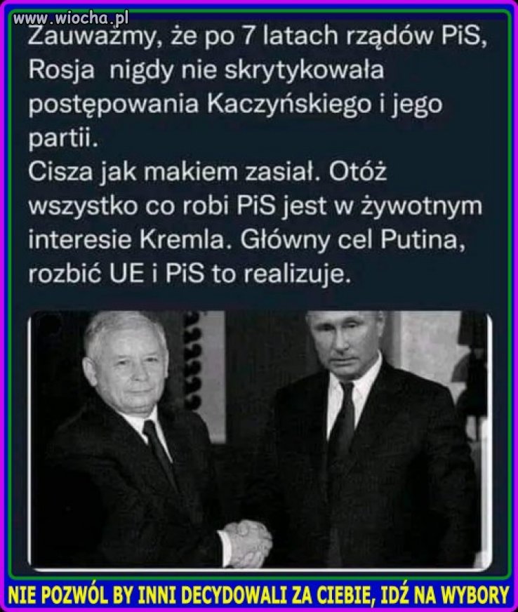 Rosja nigdy ich nie skrytykowała