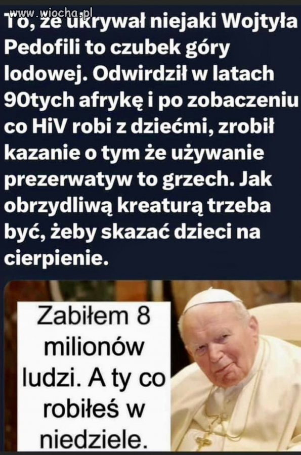Ochrona pedofilów, to czubek góry lodowej