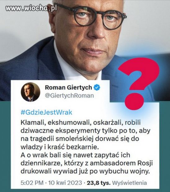 Wszyscy pytają o wrak Tupolewa...a PiS milczy!
