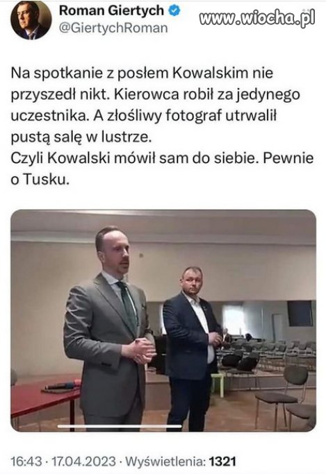 Janusz rozmawiał z Kowalskim...
