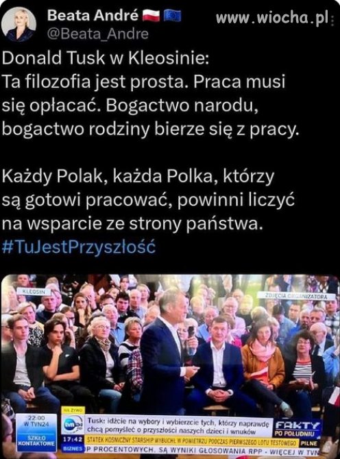 To praca ludzie się bogacą a nie zasiłkami i złodziejstwem!