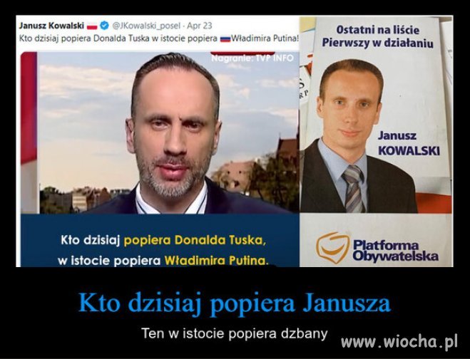 Na tym starszym zdjęciu mocno przypomina Putina.