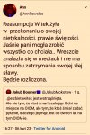 Witek jest wstrząśnięta  tym, że się wydało, 