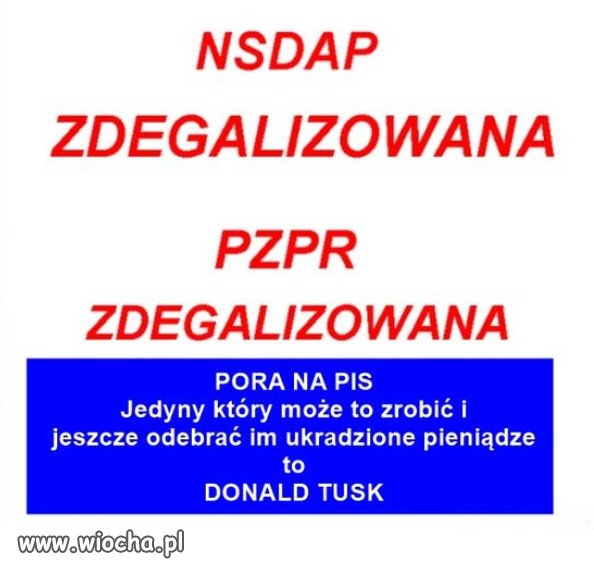 Po zmianie władzy trzeba rozpocząć proces delegalizacji PiS