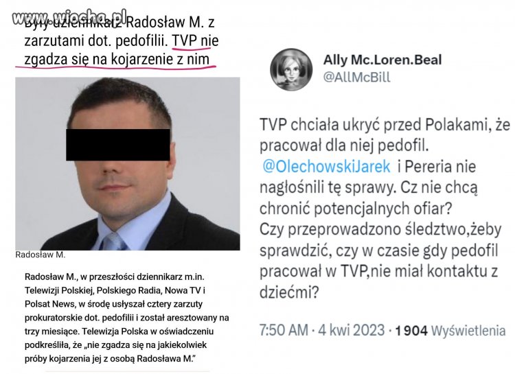 TVPedofilia nie chce skojarzenia?