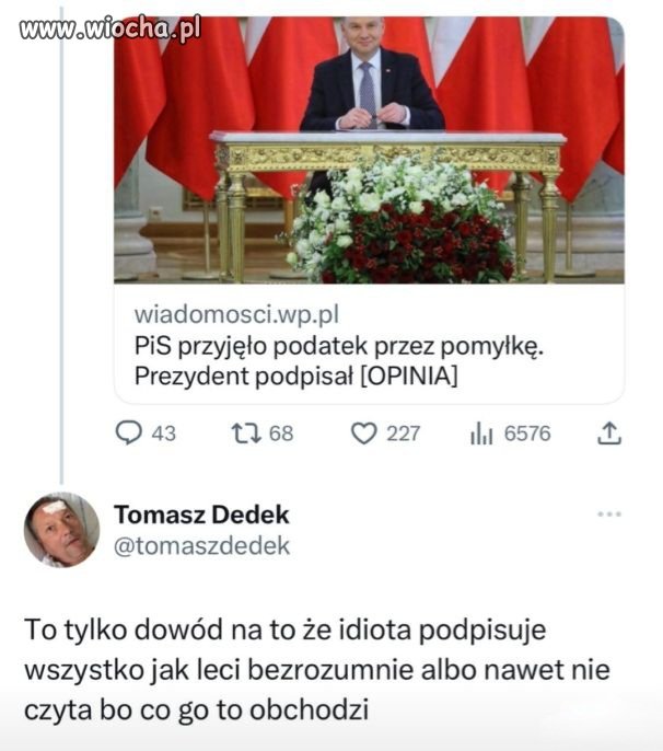 Tomek pozamiatał jak zwykle