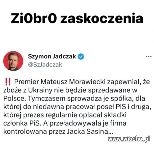 Kolejny przewał pisowskich zlodziei 