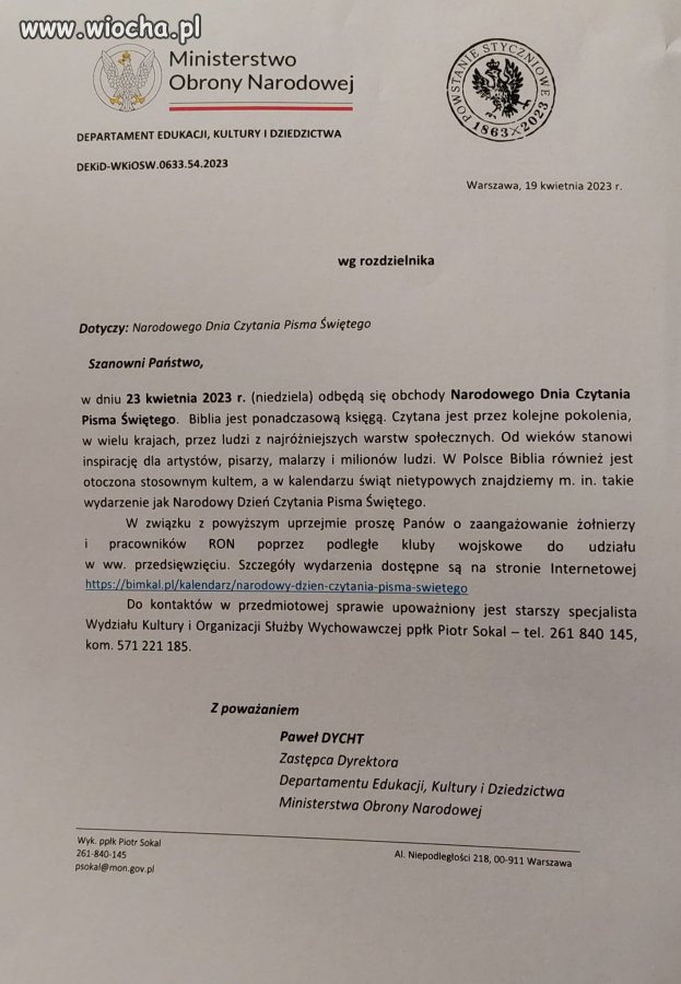 Rozkaz dzienny nr,0633...