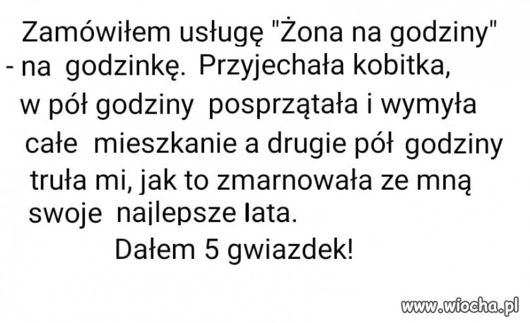 Do hotelu na delegacji zamówił