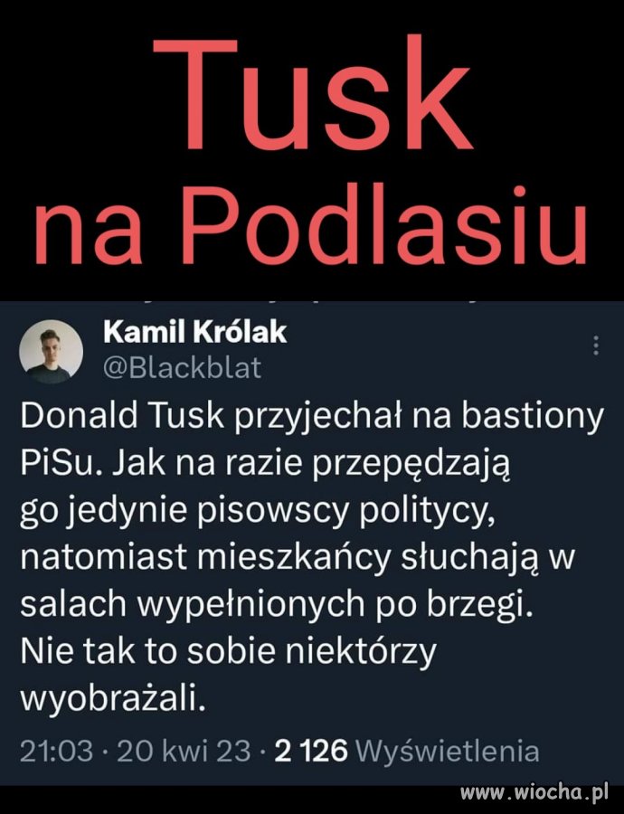 Tusk nie jeździ i nie kupuje głosów tylko rozmawia..