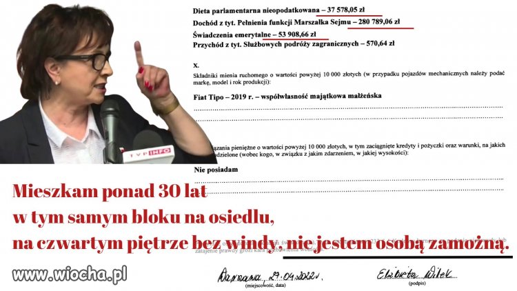 Bieda, aż piszczy: dochód ponad 370 tysięcy.