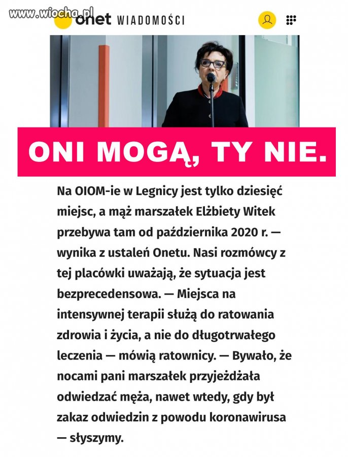 30 MIESIĘCY na OIOM! Od października 2020!