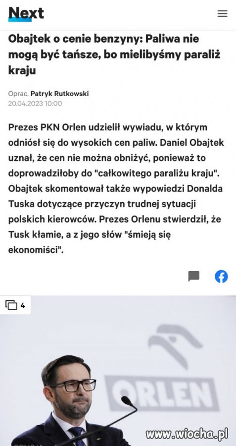 Osrajtek popłyną jak ceny paliw.