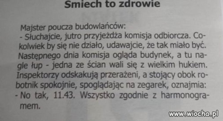 Śmiech to zdrowie